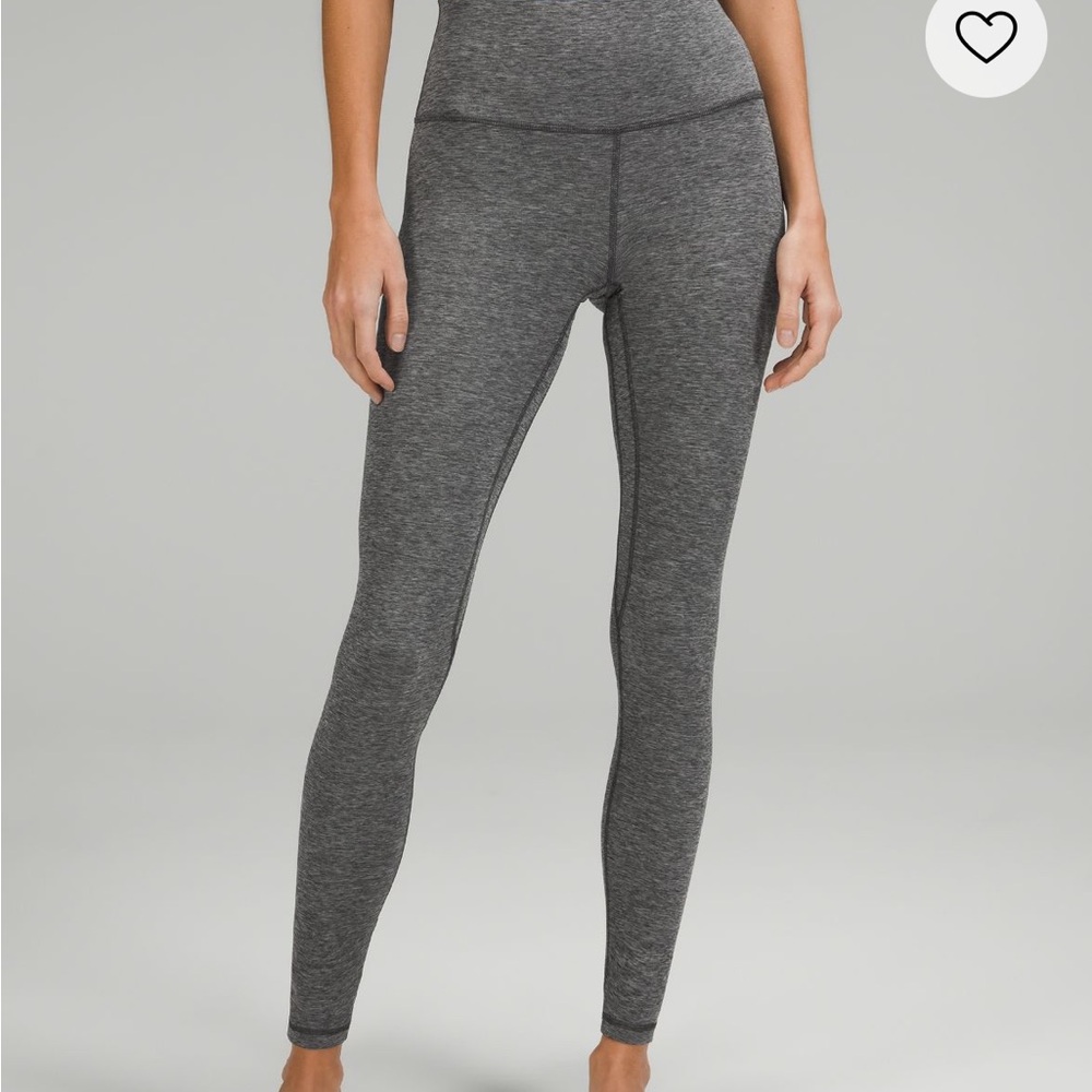 Lululemon Align High Rise 25” Heathered Light Gray